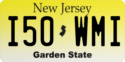 NJ license plate I50WMI