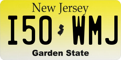 NJ license plate I50WMJ