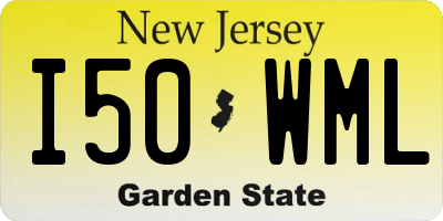 NJ license plate I50WML