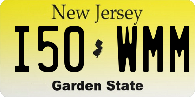 NJ license plate I50WMM