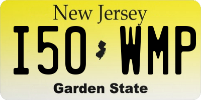 NJ license plate I50WMP