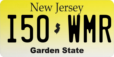 NJ license plate I50WMR