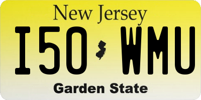 NJ license plate I50WMU