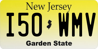 NJ license plate I50WMV