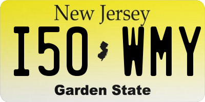NJ license plate I50WMY