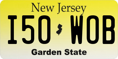 NJ license plate I50WOB