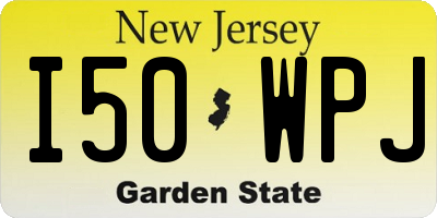 NJ license plate I50WPJ