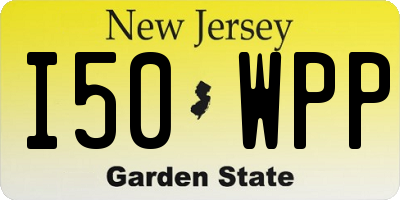 NJ license plate I50WPP