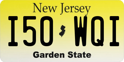 NJ license plate I50WQI