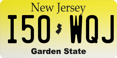 NJ license plate I50WQJ