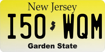 NJ license plate I50WQM