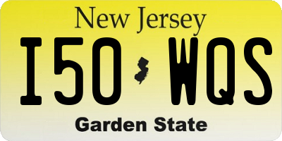 NJ license plate I50WQS