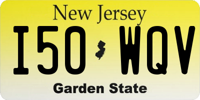 NJ license plate I50WQV