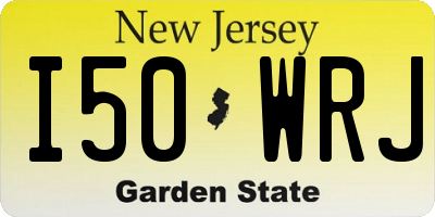 NJ license plate I50WRJ