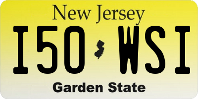 NJ license plate I50WSI