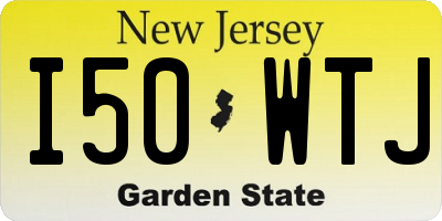 NJ license plate I50WTJ