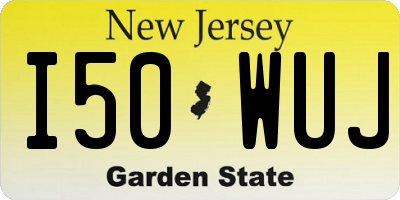 NJ license plate I50WUJ