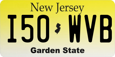 NJ license plate I50WVB