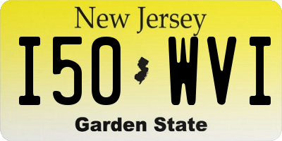 NJ license plate I50WVI