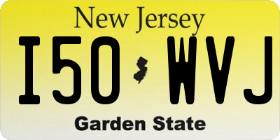 NJ license plate I50WVJ