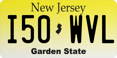 NJ license plate I50WVL