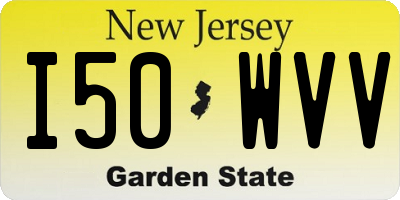 NJ license plate I50WVV