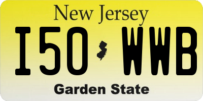 NJ license plate I50WWB