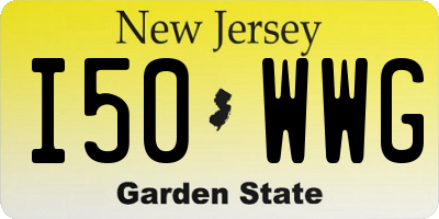NJ license plate I50WWG