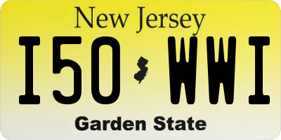 NJ license plate I50WWI