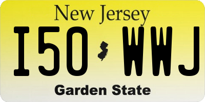 NJ license plate I50WWJ
