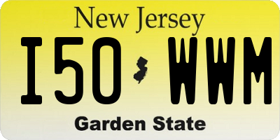 NJ license plate I50WWM