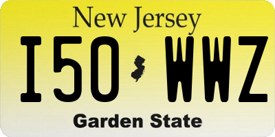 NJ license plate I50WWZ