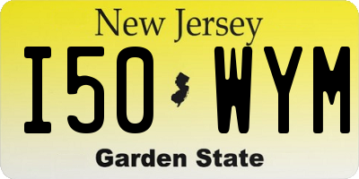 NJ license plate I50WYM