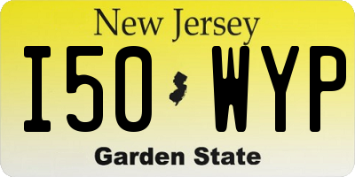 NJ license plate I50WYP