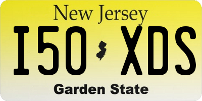 NJ license plate I50XDS