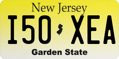 NJ license plate I50XEA