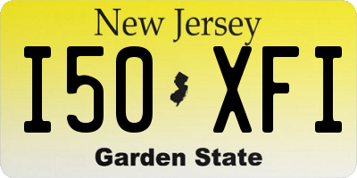 NJ license plate I50XFI