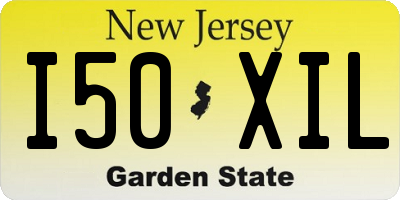 NJ license plate I50XIL
