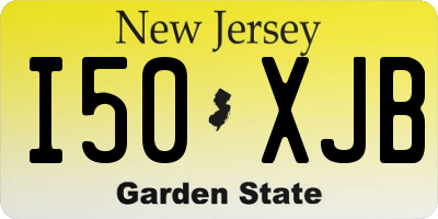 NJ license plate I50XJB