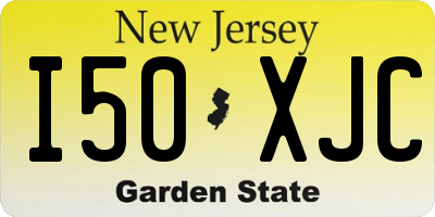 NJ license plate I50XJC