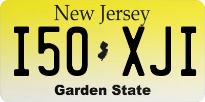 NJ license plate I50XJI