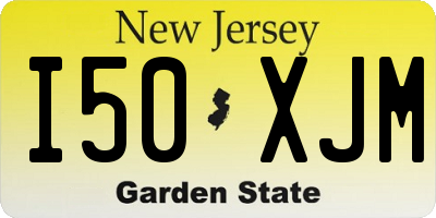 NJ license plate I50XJM