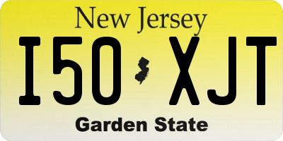 NJ license plate I50XJT