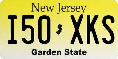 NJ license plate I50XKS