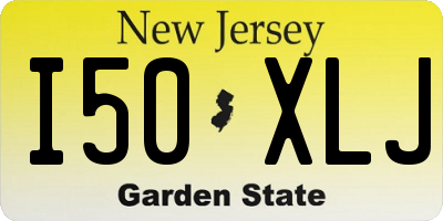 NJ license plate I50XLJ