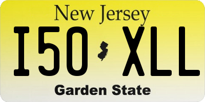 NJ license plate I50XLL
