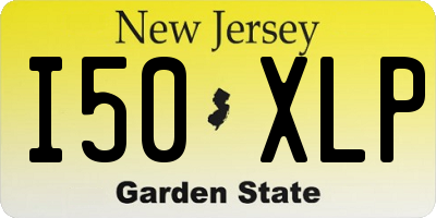 NJ license plate I50XLP