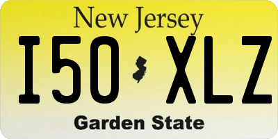 NJ license plate I50XLZ
