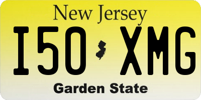 NJ license plate I50XMG