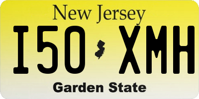 NJ license plate I50XMH
